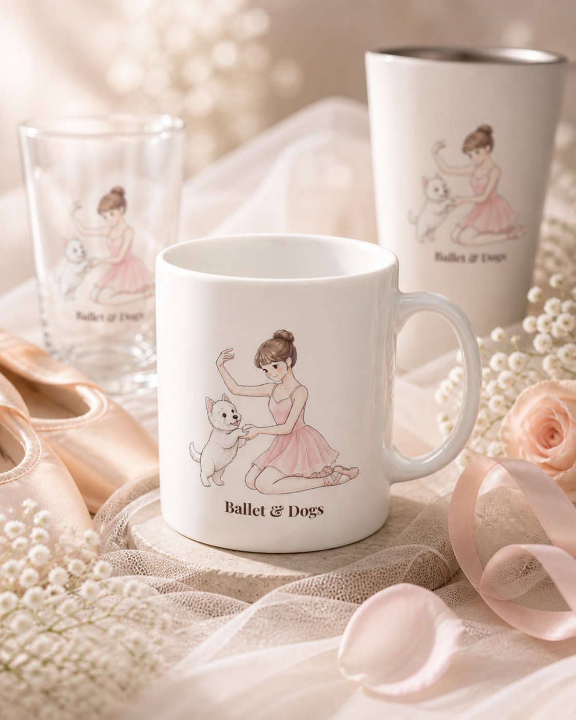 Ballet & Dogs マグカップ